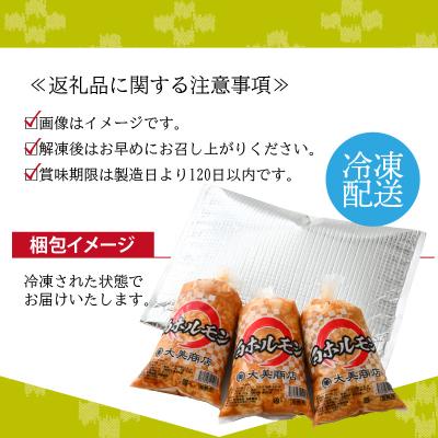 ふるさと納税 大野市 大美のとんちゃん(白)豚ホルモン シロ 味噌ダレ 1.5kg(500g×3パック) |  | 03