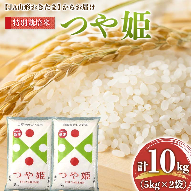 【ふるさと納税】 令和7年産 JA 特別栽培米 つや姫 10kg (5kg×2袋) 『JA山形おきたま』 山形置賜産 米 精米 山形県 南陽市 [639]