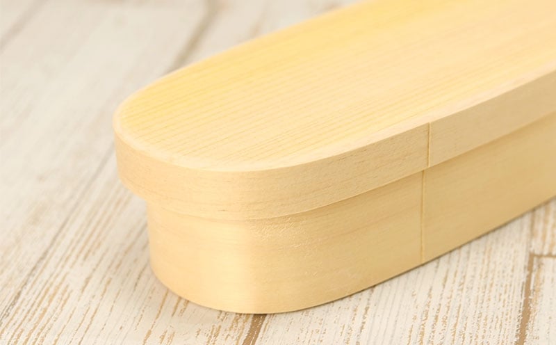 曲げわっぱ弁当箱 スリム小判 550cc 099H3580