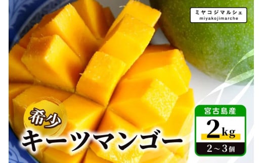 JH014【先行受付】宮古島産 希少 キーツマンゴー2kg【(株)フラモン】