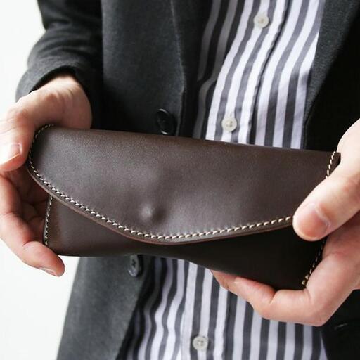 ＜カラー選択可能＞フラップメガネケース【福岡市内製造】 レッド