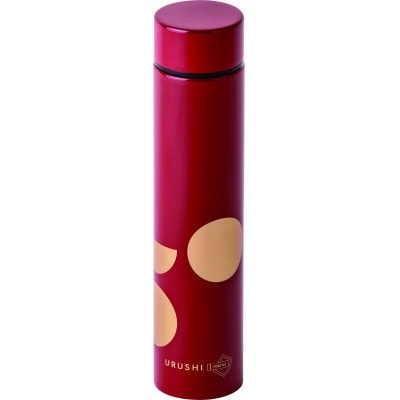 本漆だけの特別な質感のステンレスボトル【URUSHIPOKETLE180ml 日月 朱色】【1453977】