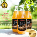 【ふるさと納税】 鹿角産 高原りんごジュース 1L × 12本 無添加 リンゴ 完熟 蜜入り 旬 県産りんご お中元 お歳暮 贈答品 贈り物 お見舞い 内祝い グルメ ギフト 故郷 秋田 あきた 鹿角市 鹿角 送料無料 【としま農園】