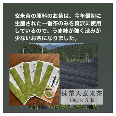 ふるさと納税 佐賀県 佐賀県のお茶屋さんが嬉野茶を使った抹茶入り玄米茶(抹茶入り嬉野玄米茶100g×5本)