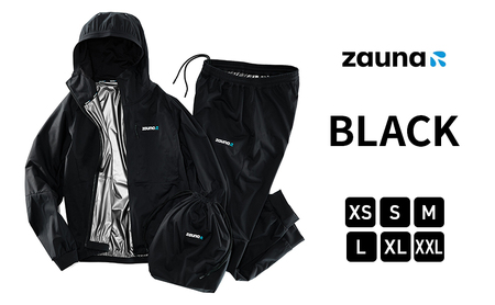 zauna suit / ザウナスーツ　BLACK　ブラック　着るサウナ ファッション 服 男性 メンズ 女性 レディース  Ｍ