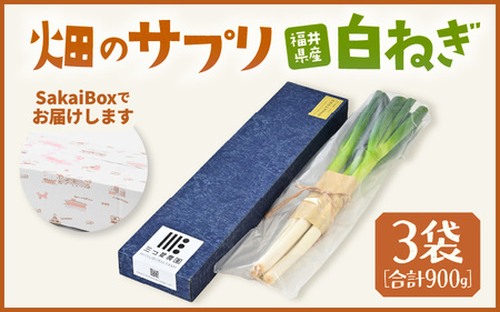 【先行予約】ビタミンCと葉酸たっぷり「畑のサプリ白ネギ」食べきり3袋【2025年11月以降順次発送予定】【長ネギ 長ねぎ 葱 長葱 白葱 野菜 鍋 贈答 ギフト】 [A-2613]
