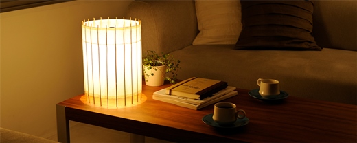 【日吉屋】自立式テーブルスタンド照明 和紙の色（山吹色） 261009_B-AF01VC05