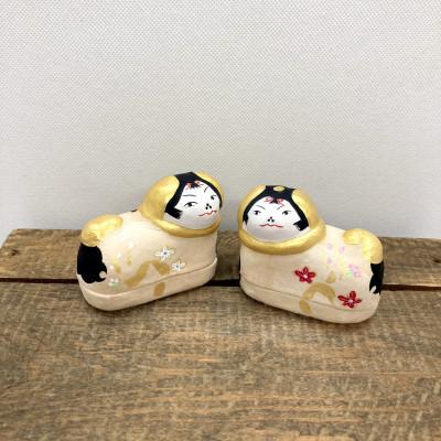 ふるさと納税 ひたちなか市 那珂湊張り子 犬筥　2体セット