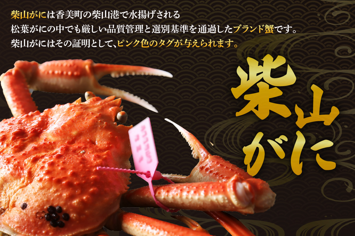 【先行予約】カネニの浜茹で柴山がに 900g以上 冷蔵 【令和8年11月中旬以降発送予定】かに 香美町 06-21