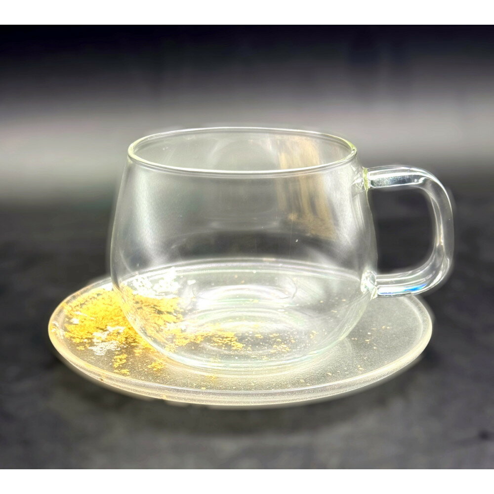 【ふるさと納税】カップ＆ソーサー クリア金箔 ［NF277］ | 食器 パーティ 漆器 工芸品 クラフト 民芸 人気 おすすめ 送料無料 ギフト プレゼント 贈り物
