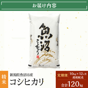 【定期便:雪国逸品 精米10kg×12ヶ月】越後魚沼郷 魚沼産コシヒカリ お米 人 自然調和 ミネラル 奇跡 自然環境 努カ 香り つや 粘り 極上