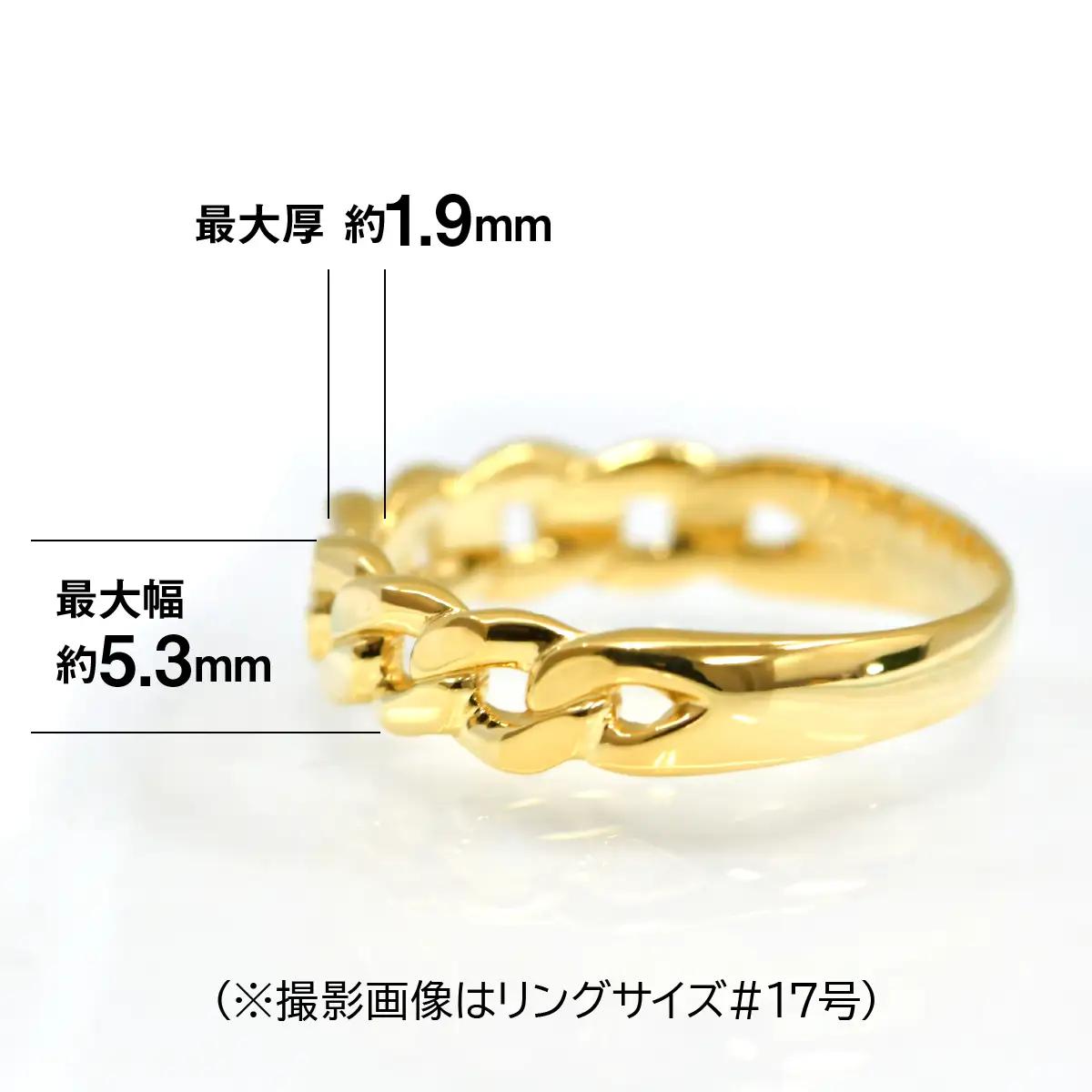 18金製(K18) 喜平リングAタイプ ALPER065