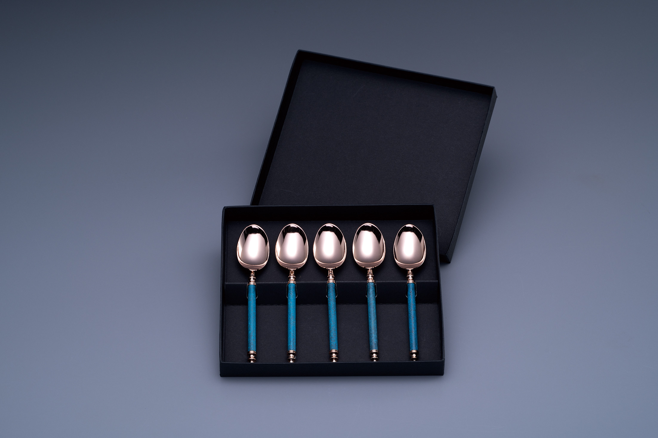 
            折燕ORI-EN コーヒースプーン 5本セット PG BLUE FC038004
          