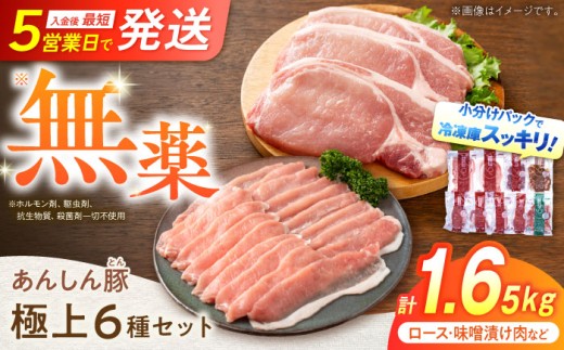 【小分けで便利！トレーなし】あんしん豚 豚肉 極上セット 6種 計1.65kg｜岐阜県 白川町 藤井ファーム [AWAF009] 国産 国産豚肉 国産豚 豚肉 詰合せ 詰め合わせ セット リブロース ロース 豚バラ 豚ヒレ 味噌漬け ネギ塩 厚切りリブロース豚肉 ロースしゃぶしゃぶ用豚肉 バラしゃぶしゃぶ用豚肉 一口ヒレ豚肉 2万円 20000円