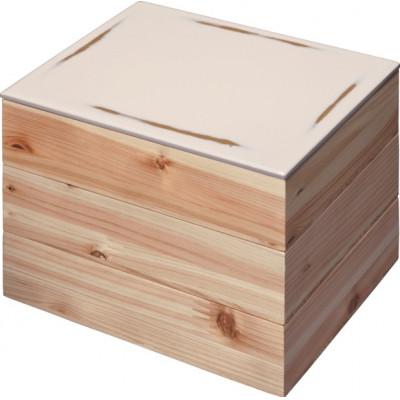 ふるさと納税 海南市 Njeco汎三段重箱/変根来・白