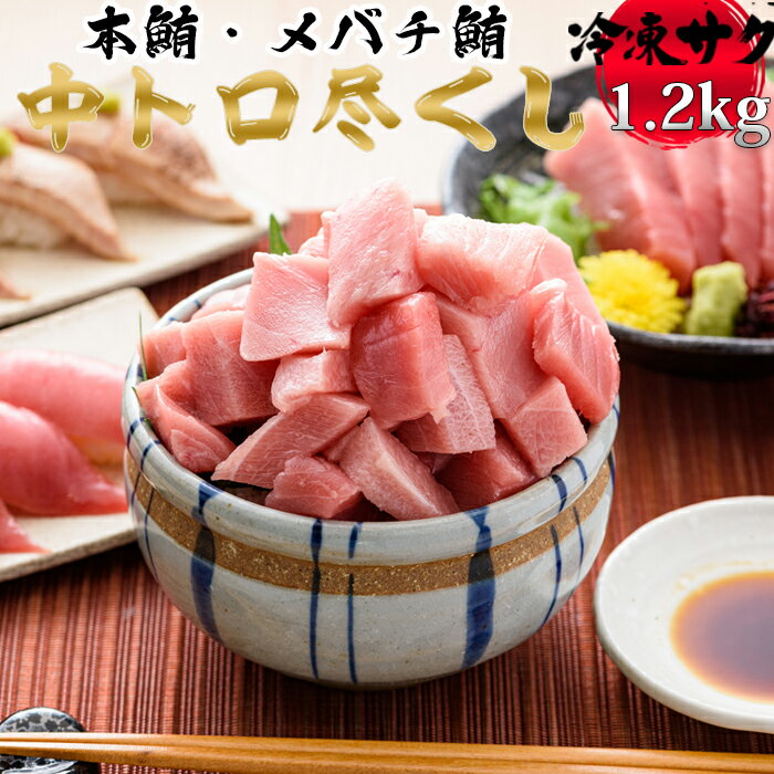 【ふるさと納税】【日時指定可能】中トロセット (本マグロ600g+メバチマグロ600g) [0041-0002] 鮪 マグロ まぐろ 魚 海鮮 中トロ トロ 本マグロ メバチマグロ 刺身 寿司