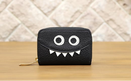 [№5258-7258]0210【ブラック】思わず誰かに見せたくなるモンスターマルチケース/ミニ財布
