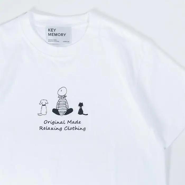 《2》【KEYMEMORY鎌倉】TIMEイラストTシャツWHITE