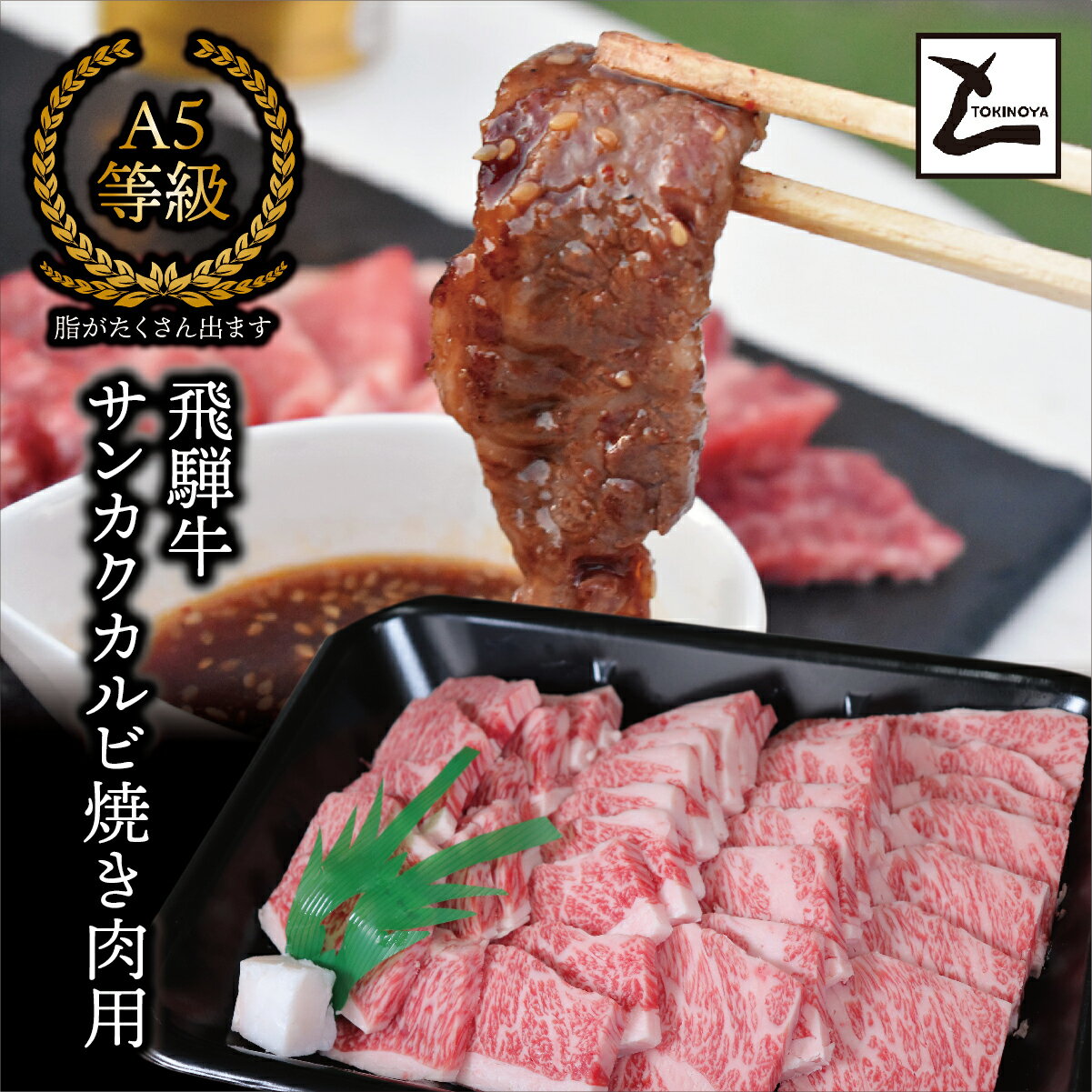 【ふるさと納税】【お中元】AB-40 A5飛騨牛サンカクバラカルビ焼き肉用400g