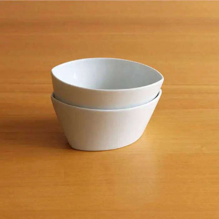 【白山陶器】【グッドデザイン賞受賞】リーヴズデザートカップ 小鉢 白磁 2枚セット 食器 皿 【波佐見焼】[TA119] 波佐見焼
