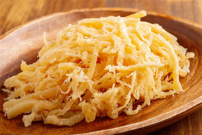【定期便全３回】チーズさきいか　３５０ｇ【寄附翌月から発送 ２カ月毎にお届け】計１０５０ｇ HOKAG027