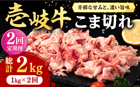 【全2回定期便】 壱岐牛 こま切れ （バラ） 1kg《壱岐市》【株式会社イチヤマ】 肉 牛肉 細切れ 小間切れ BBQ 焼肉[JFE121]