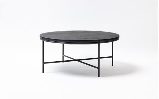 【FIL】コーヒーテーブル -スミ リミテッド- MASS Series 900 Coffee Table -SUMI LIMITED-　小国杉 テーブル ローテーブル 丸テーブル 机 インテリア 家具 木製 無垢材 天然木 炭 黒 おしゃれ リビング ダイニング ギフト 熊本 阿蘇 南小国町 送料無料