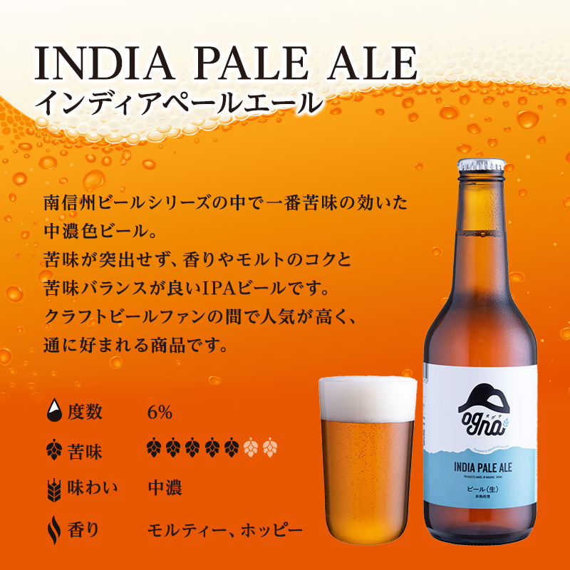 南信州ビールOgna「飲み比べセット」（3種6本） お酒
