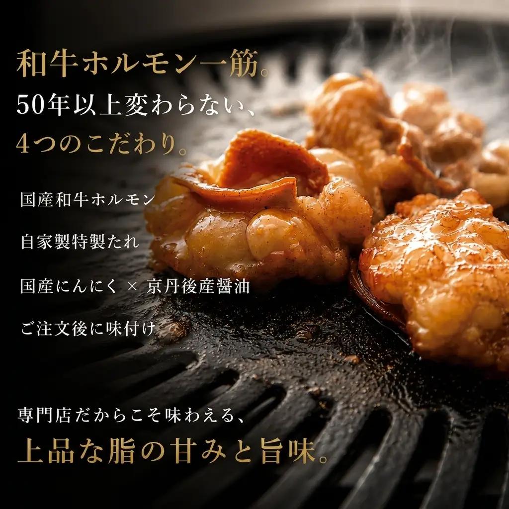 ホルモン　国産和牛　特製たれ付　味付きホルモン 400g 京丹後