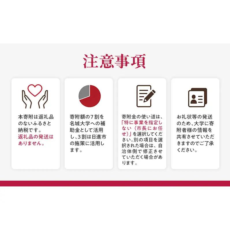 【返礼品なし】大学等連携事業補助制度 (名城大学) 5,000円 大学 教育 教育支援 愛知県 日進市