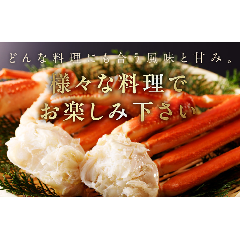 カニ ボイルズワイ蟹 800g（400g×2肩）約2-3人前 昆布仕立て 099H3225_イメージ5