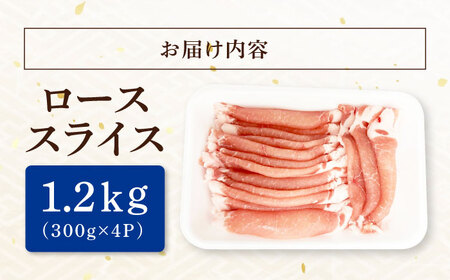 瑞浪ボーノポーク ロース スライス 1.2kg (300g×4P) 瑞浪市 / マルチョウ渡辺精肉店 冷凍 豚肉 国産 小分け お取り寄せ[AZCW031]
