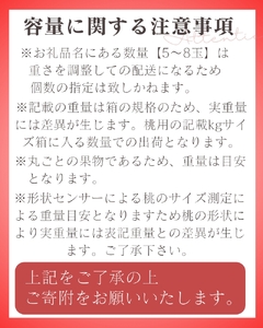 和歌山県産 川中島白桃 5～9玉入り 秀品 先行予約【2024年7月下旬以降発送】