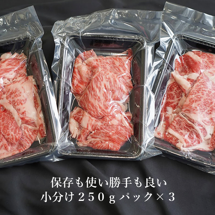 【定期便3ヶ月】 淡路牛 ロース切り落し 750g (250g×3パック) 切り落し