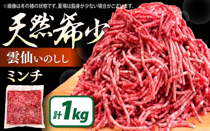 
            ジビエ 猪肉 ミンチ 1kg 雲仙いのしし / ひき肉 肉 イノシシ ジビエ いのしし ハンバーグ 低カロリー 冷凍 / 南島原市 / もりのめぐみ [SDB012]
          