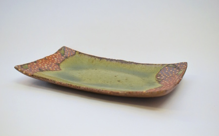 釉彩長角皿 和食器 長皿 陶芸品《受注制作》皿 中皿 長皿 長方形 和食器 おすすめ 手作り 食器 おしゃれ モダン 陶芸 陶器 陶芸作家