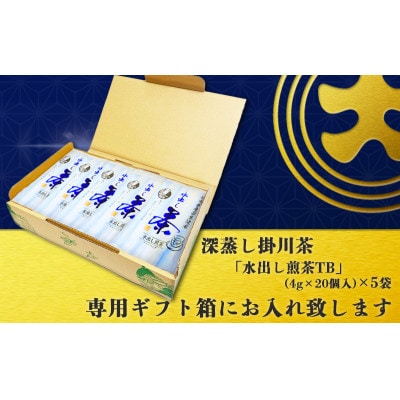 希少品種茶こみなみ「水出し煎茶ティーバッグ詰合せ」(4g×20)×5袋【配送不可地域：離島・沖縄県】