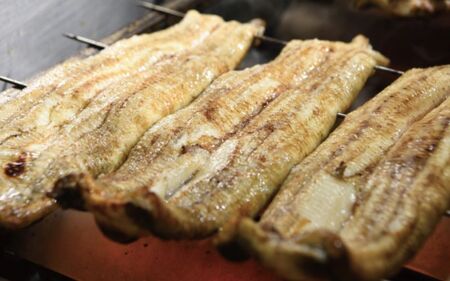 厳選国産うなぎ炭火白焼2尾 たれ・山椒付【順次発送】【BM06-tgun006】