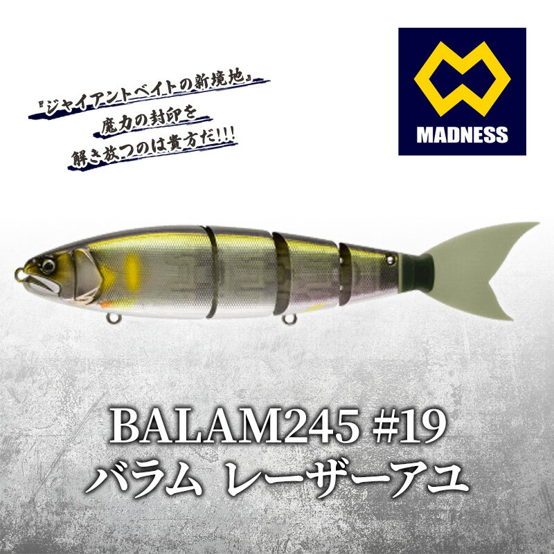 【ふるさと納税】BALAM245 #19 バラム レーザーアユ〈マドネス、ビックベイト、スイムベイト、ジャイアントベイト、釣り、バス釣り、ルアー、釣り具、スポーツ〉 雑貨 日用品