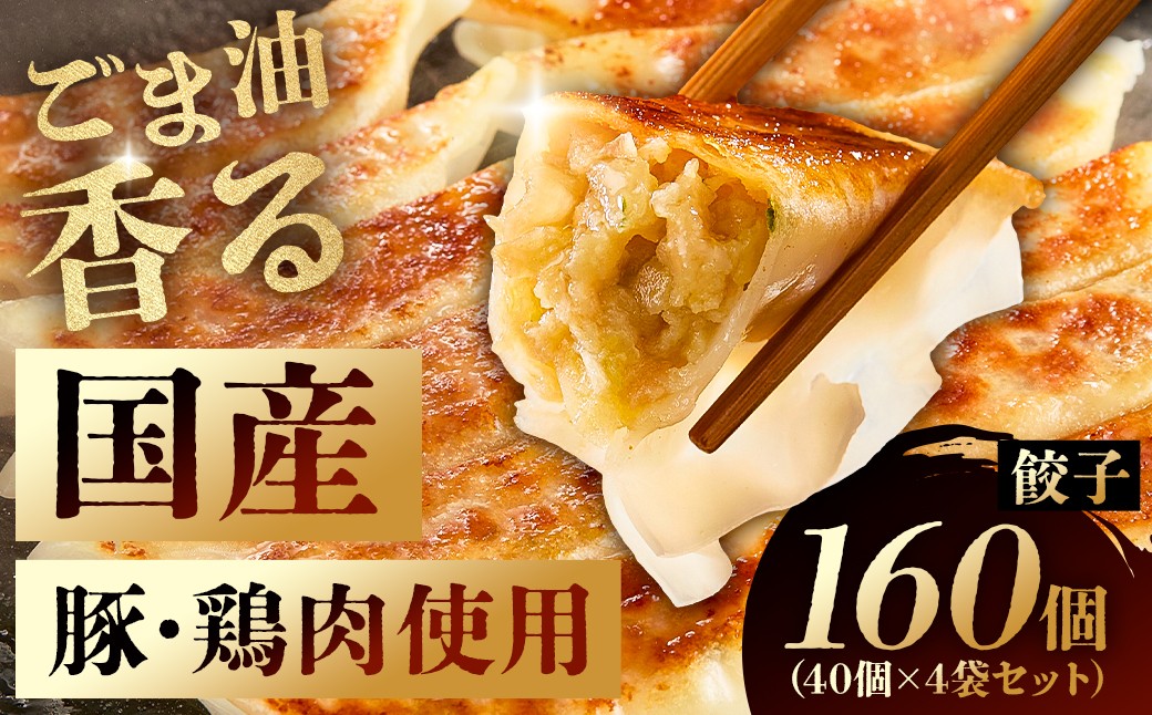 
            餃子　40個×4袋セット mi0115-0001 【餃子 中華 国産 豚肉 鶏肉 焼き餃子 揚げ餃子 水餃子 セット ランチ ディナー】
          