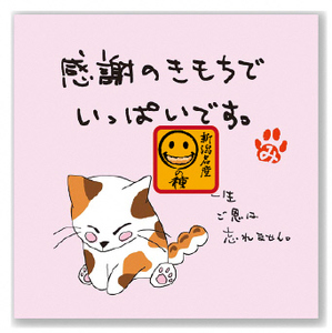 【感謝の気持ちでいっぱいです】ご挨拶にぴったり 柿の種＆ドットチョコ15パック 創信産業 |手土産 挨拶