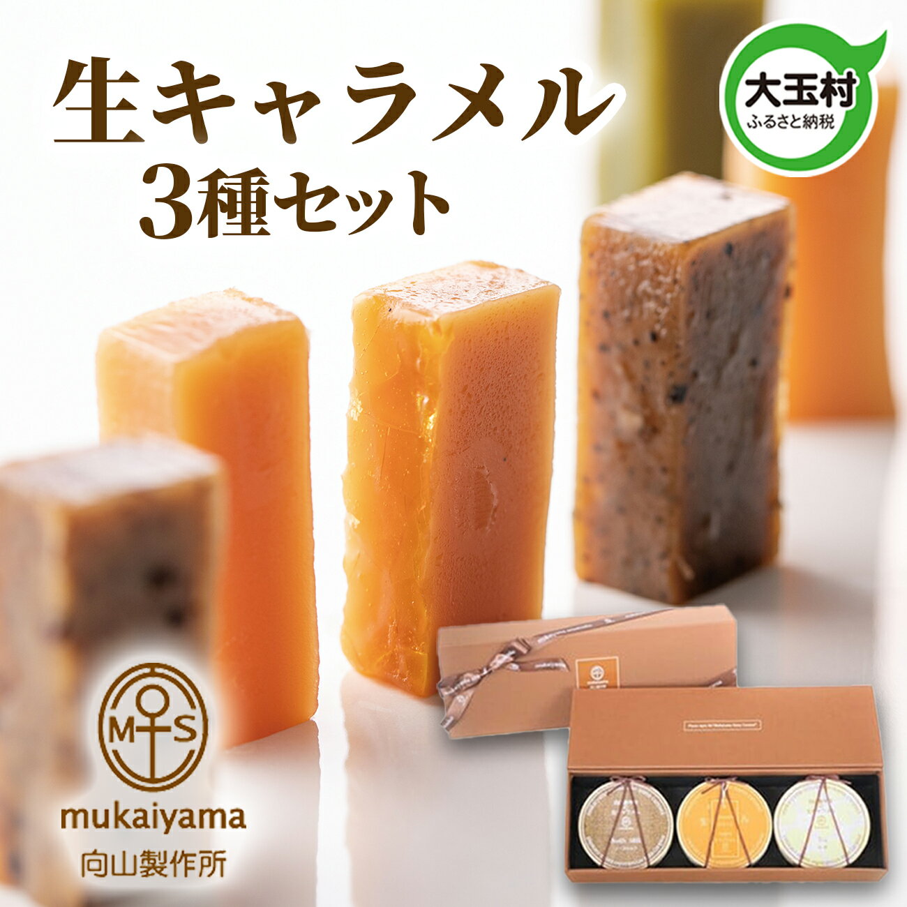 【ふるさと納税】生キャラメル 3種 セット ( ミルク / カラメル / 紅茶 ) スイーツ 詰め合わせ 個包装 小分け 贈り物 食べ比べ お取り寄せ ギフト 福島 大玉 福島県大玉村 向山製作所 03011 送料無料