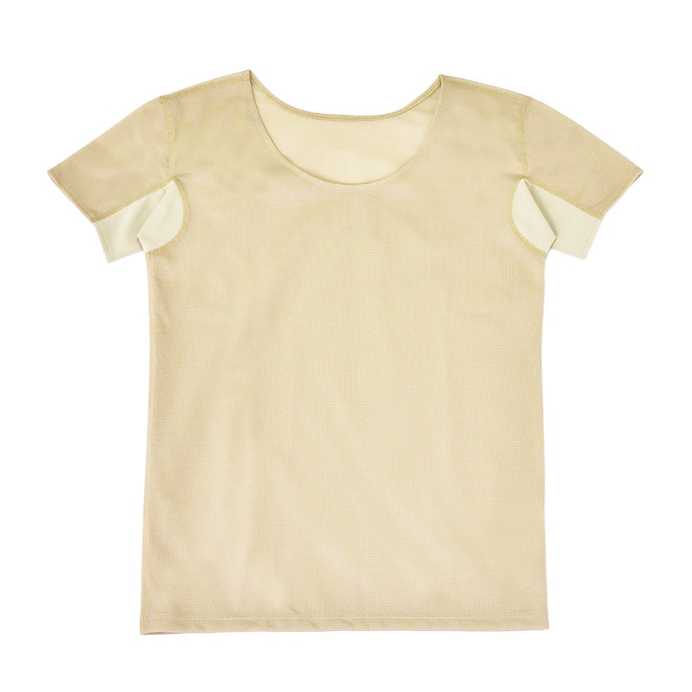 
抜群の通気性で『涼しさ』を感じる半袖インナー（2枚セット）ベージュ　22SS0003W【サイズ選択 可】
