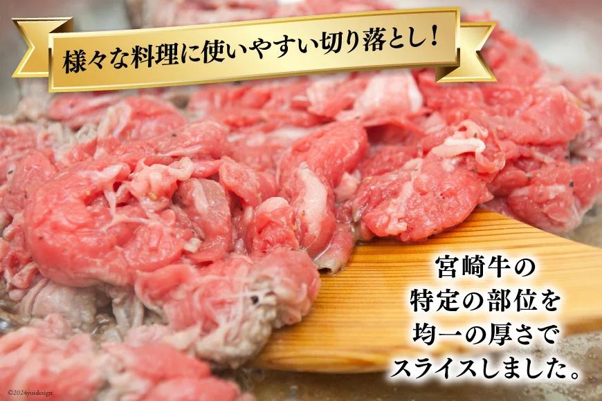 【宮崎牛】 切り落とし 500g×2 計1kg [レグセントジョイラー 宮崎県 美郷町 31bb0018] 黒毛 和牛 国産 宮崎 A4 A5等級 牛肉 赤身 焼肉 宮崎県産 冷凍 送料無料 ブランド