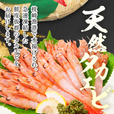 【薩摩の甘エビ】天然タカエビ500g　A1-10【配送不可地域：離島】