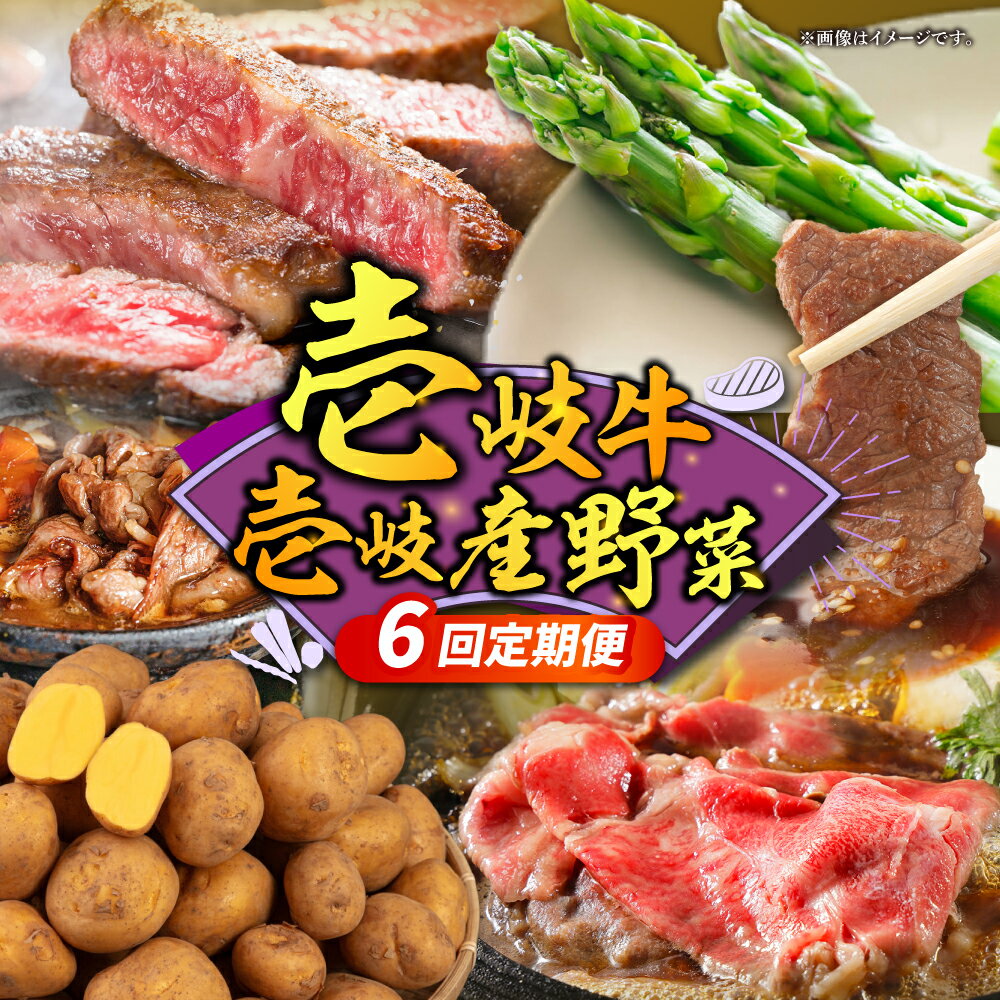 【ふるさと納税】【先行予約】【全6回定期便】壱岐牛・壱岐産野菜定期便【2026年10月下旬以降順次発送】《壱岐市》【壱岐市農業協同組合】壱岐牛 すき焼き ステーキ 焼肉 [JBO161] 200000 200000円 20万円 ぐるナイ ゴチになります 壱岐牛