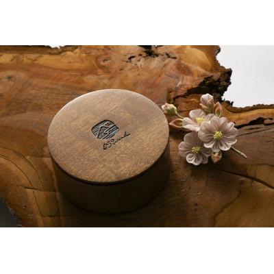ふるさと納税 与謝野町 asowood　flower  桜の木のアクセサリーケースと桜のつまみ細工ブローチ |  | 02