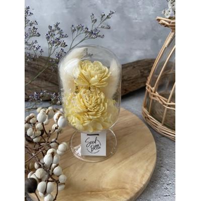 ふるさと納税 枚方市 【黄色系】天球bottle flowers　Msize