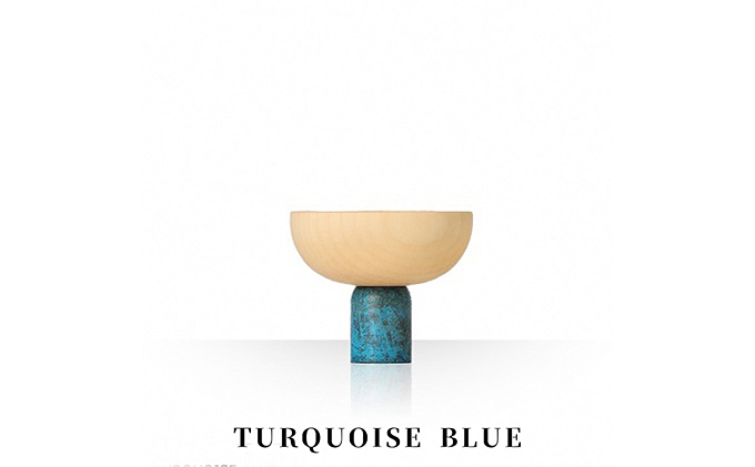 Guinomi Sake Cup　KOKESHI KISEN（SHORT series）　TURQUOISE BLUE