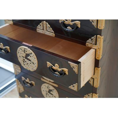 ふるさと納税 奥州市 岩谷堂箪笥　立長チェスト 白梅　伝統工芸品 [AF014] |  | 03